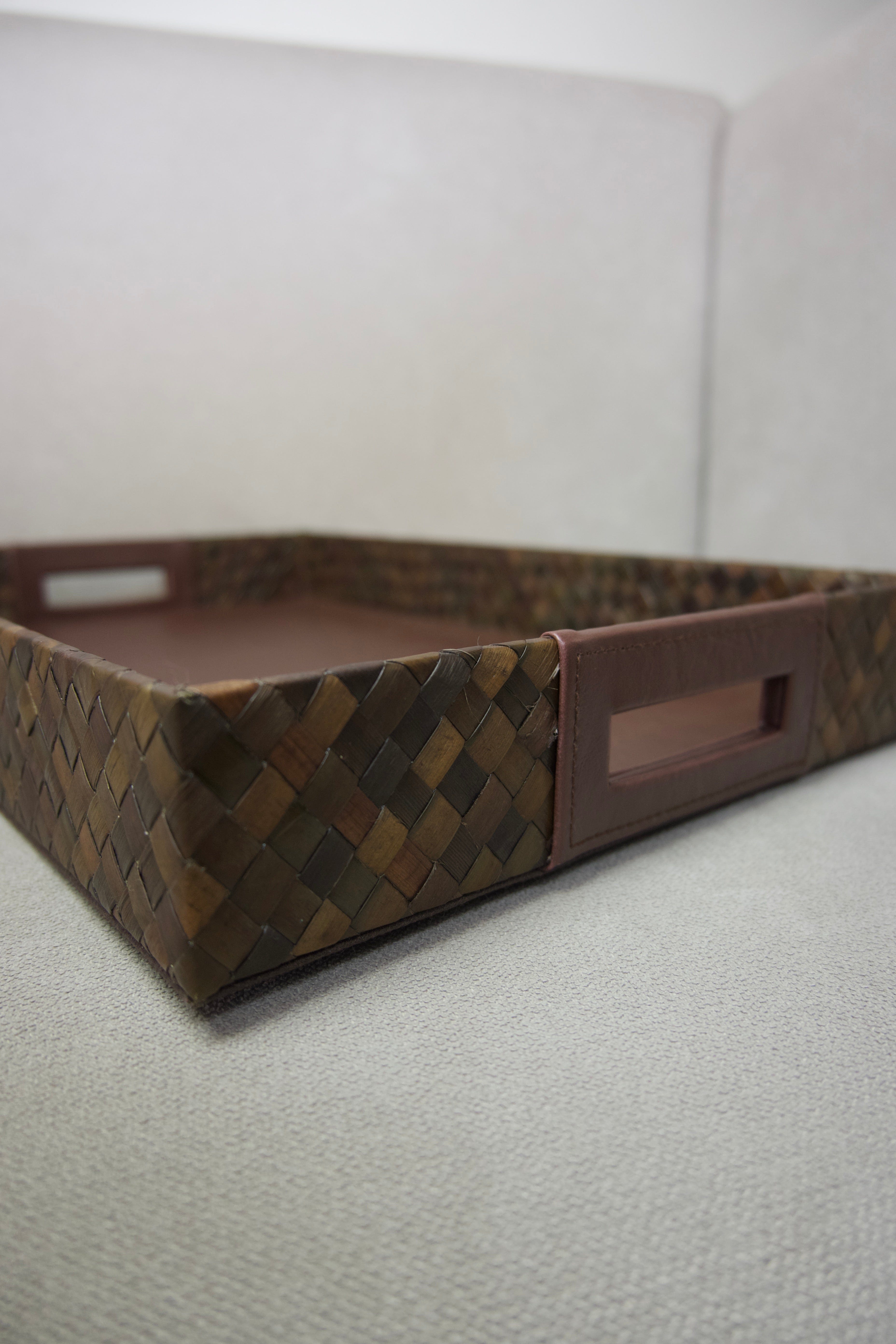 Brown Pandan Serving Tray