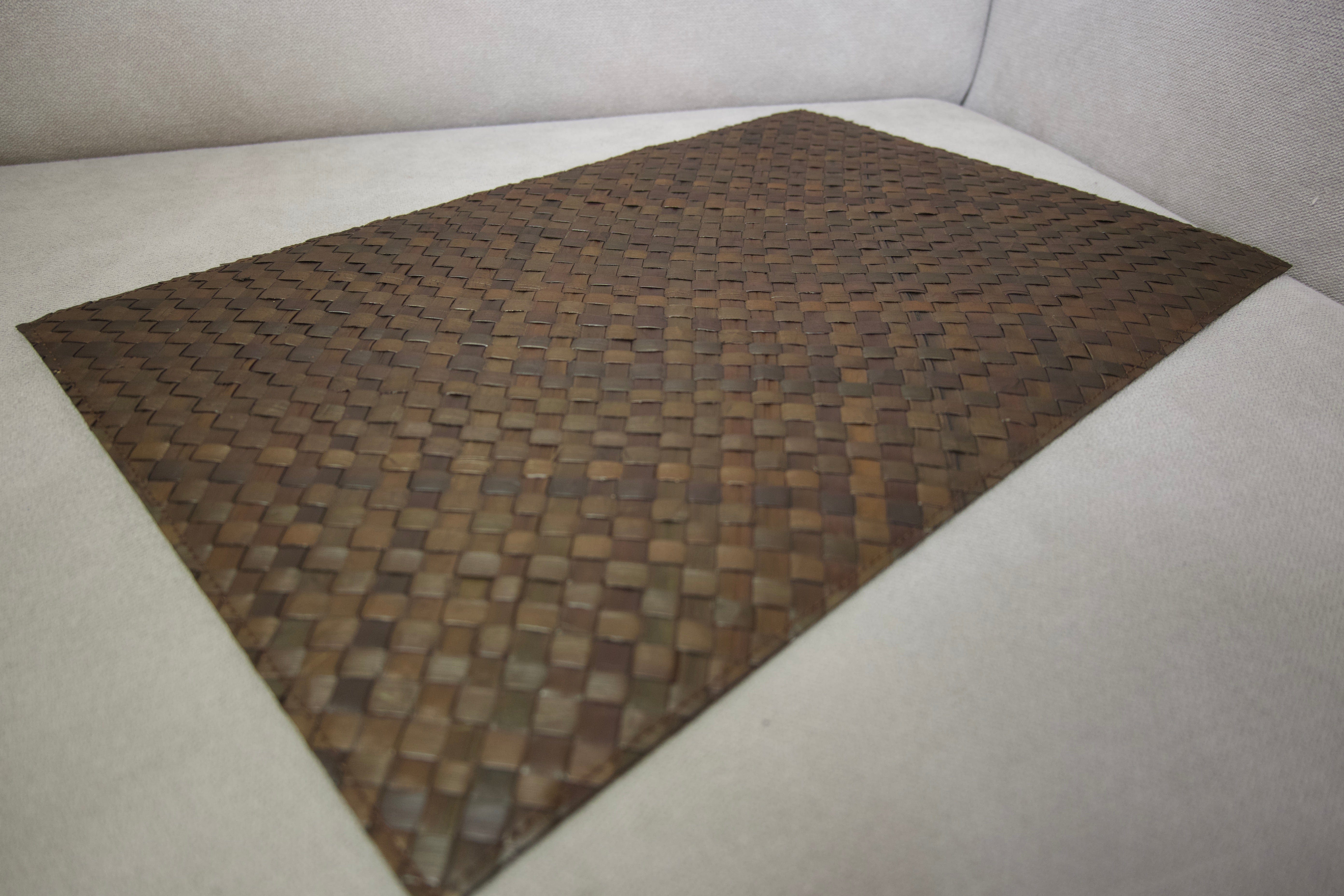 Natural material brown placemat