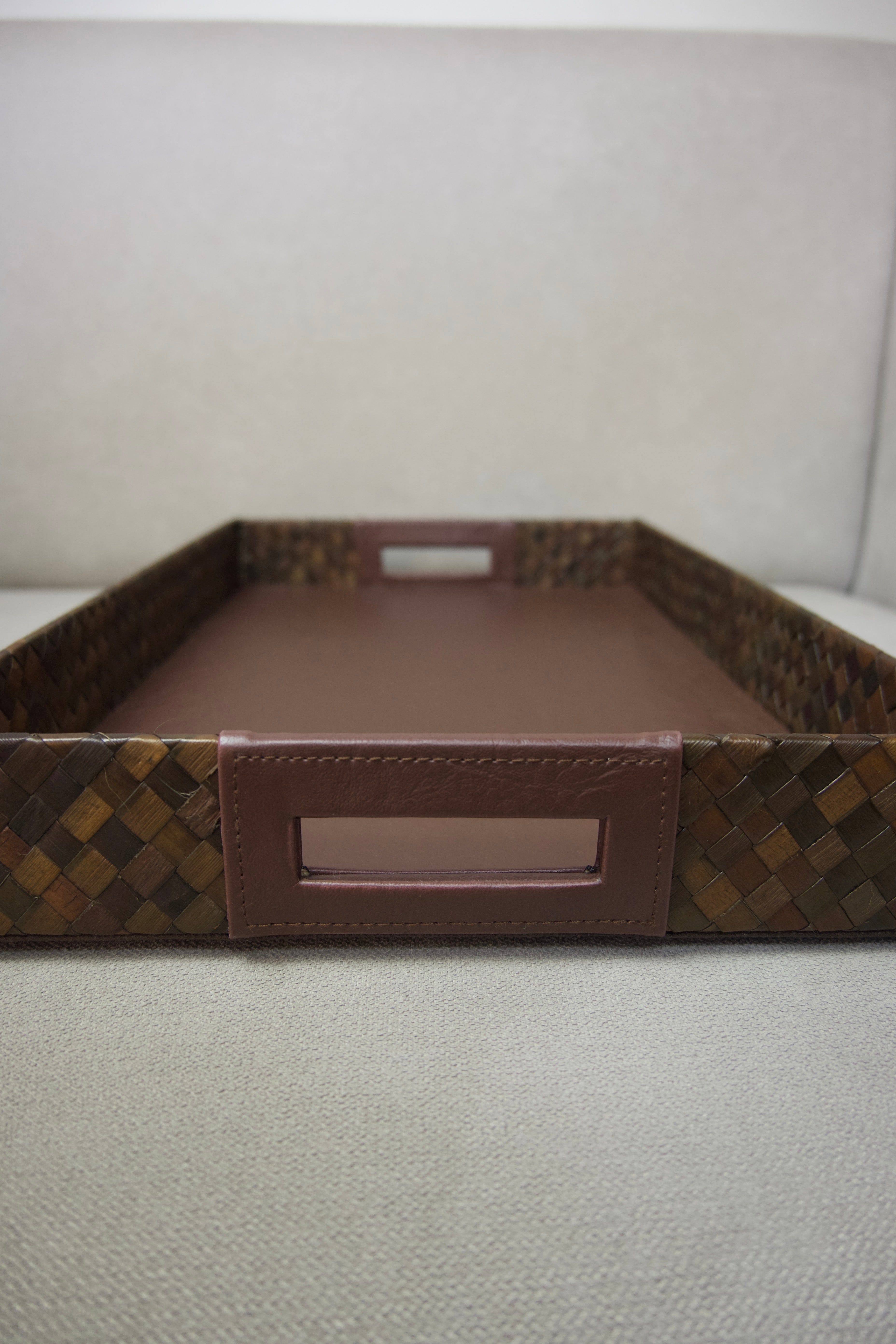 Brown Pandan Serving Tray