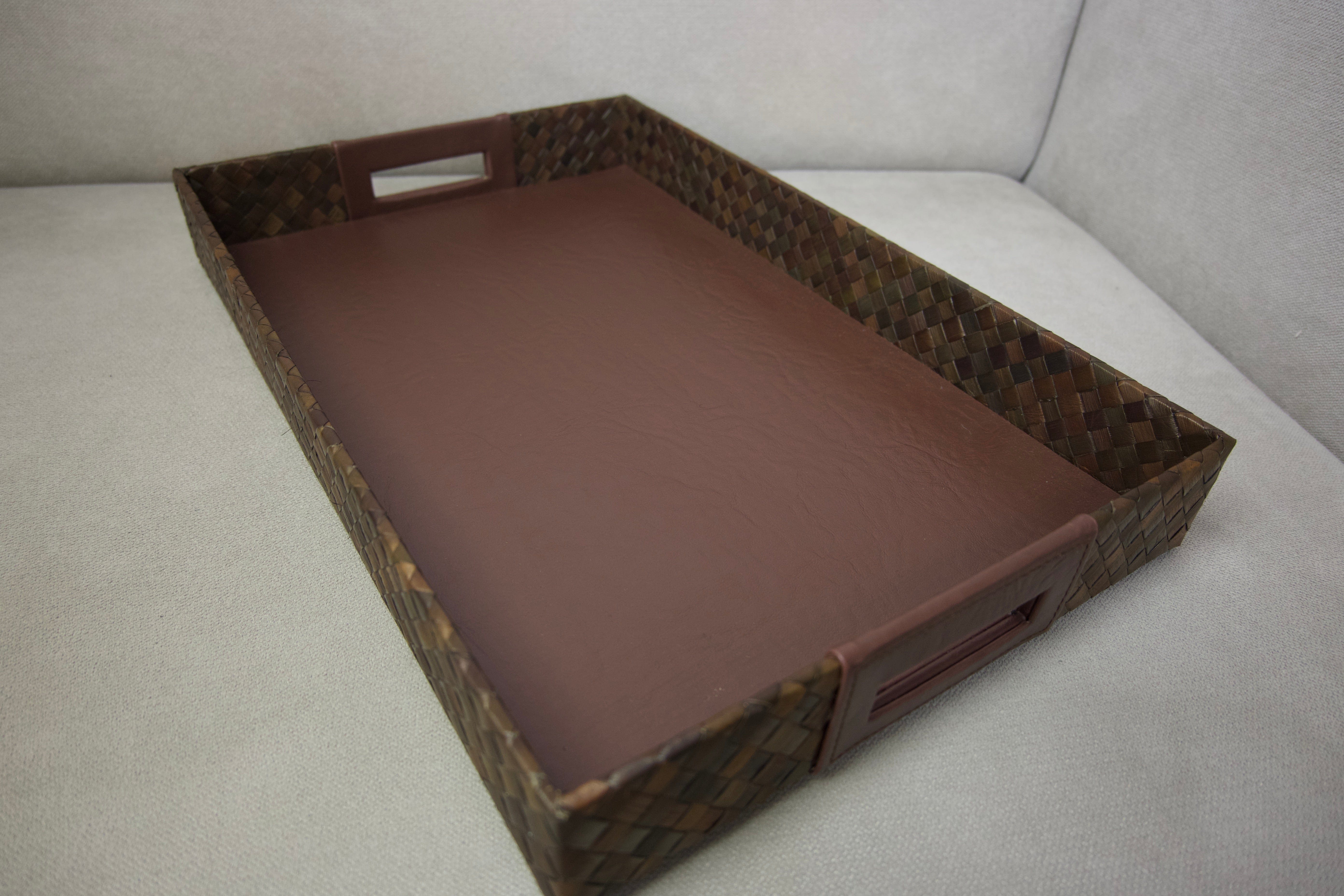 Brown Pandan Serving Tray