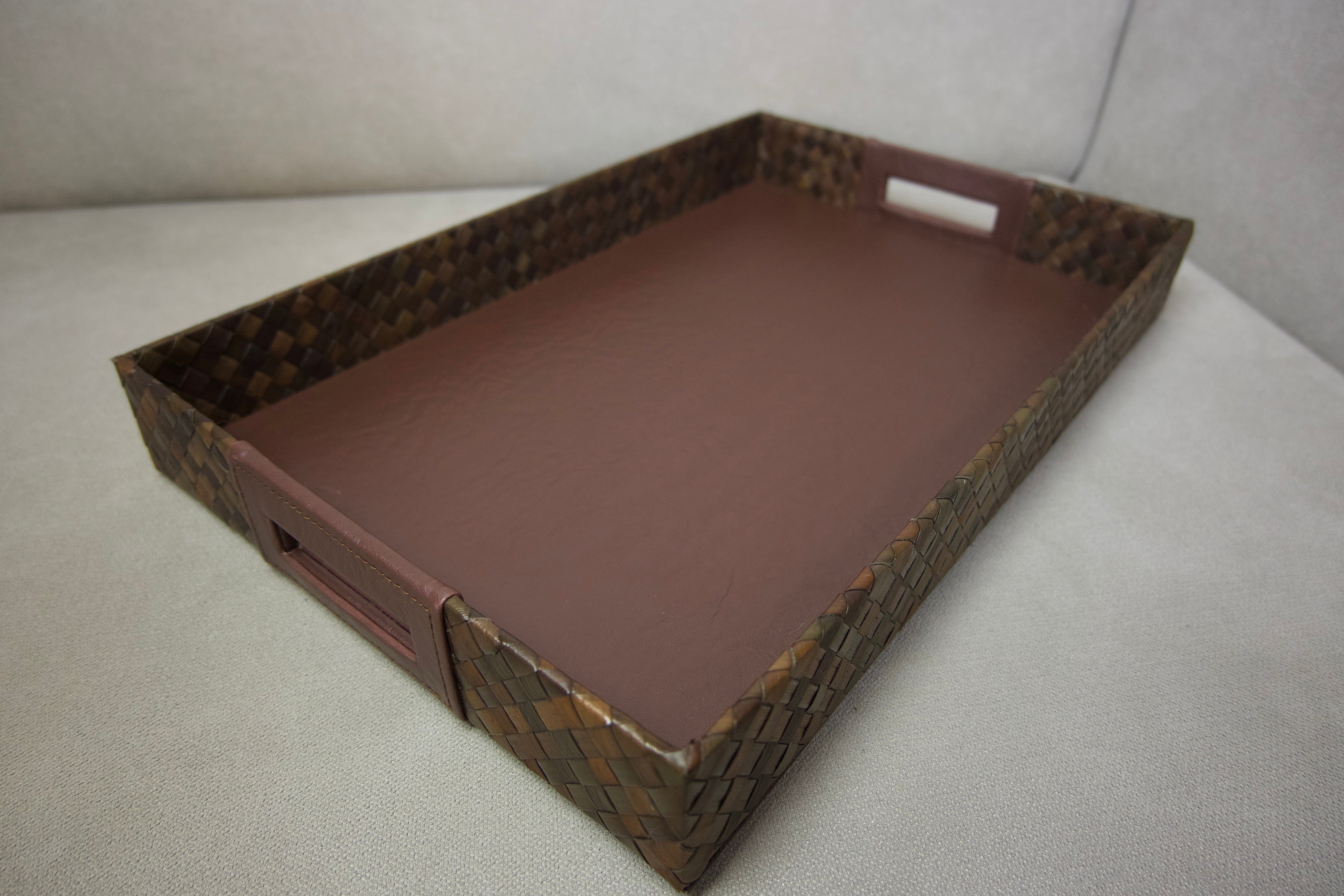 Brown Pandan Serving Tray