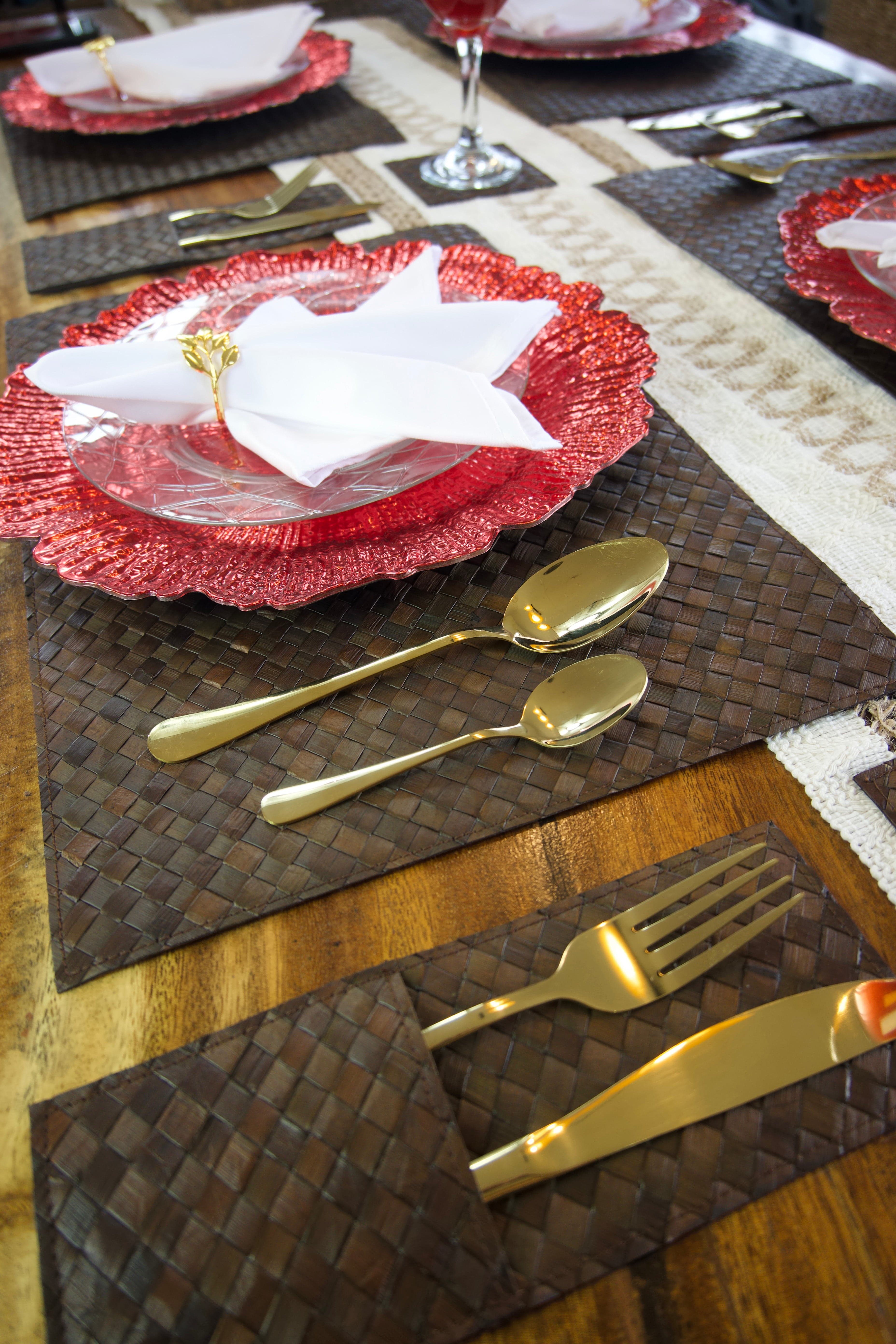 Brown Pandan Placemats (Set of 4)