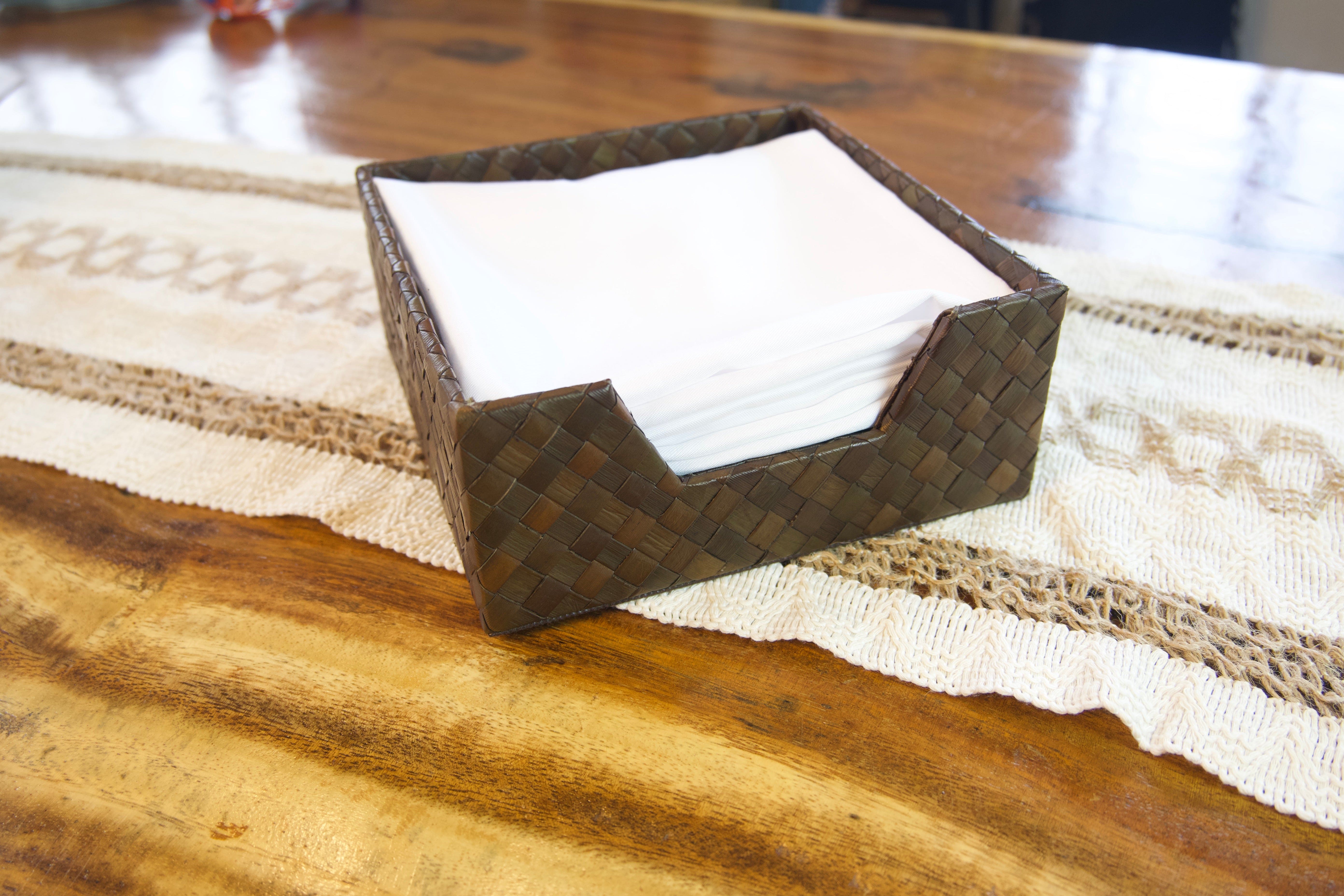 Brown Pandan Table Napkin Holder