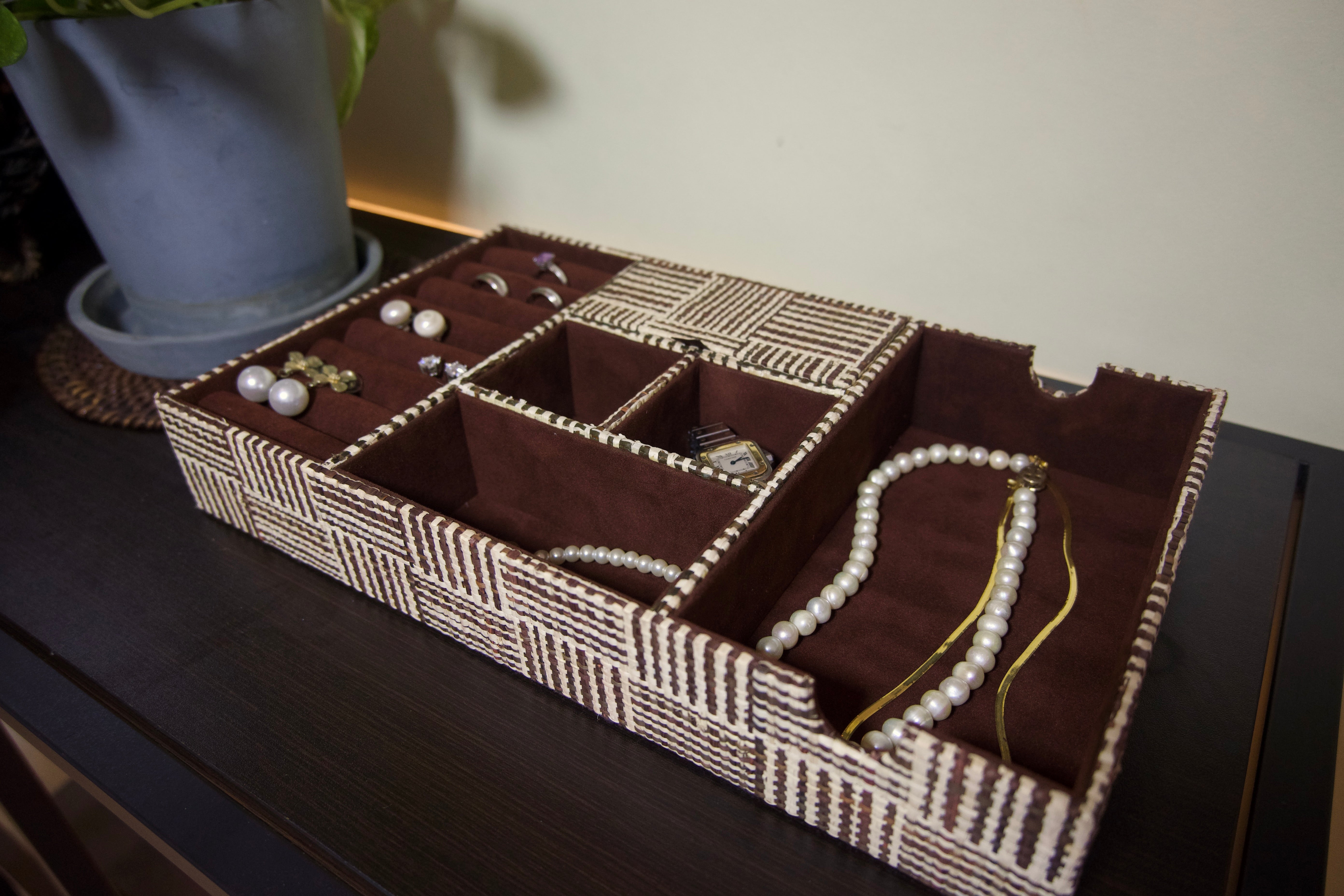 Jewelry Tray Sariki Raffia